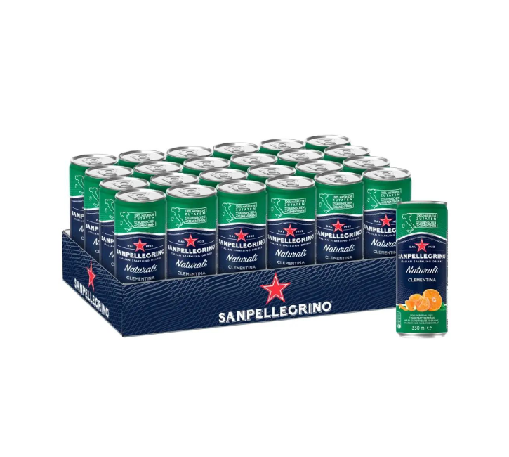 San Pellegrino Clementina Sparkling Juice Cans (24x330ml)