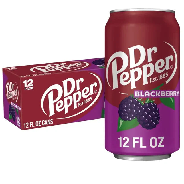 Dr Pepper Blackberry Soft Drink Cans - (12×355ml)