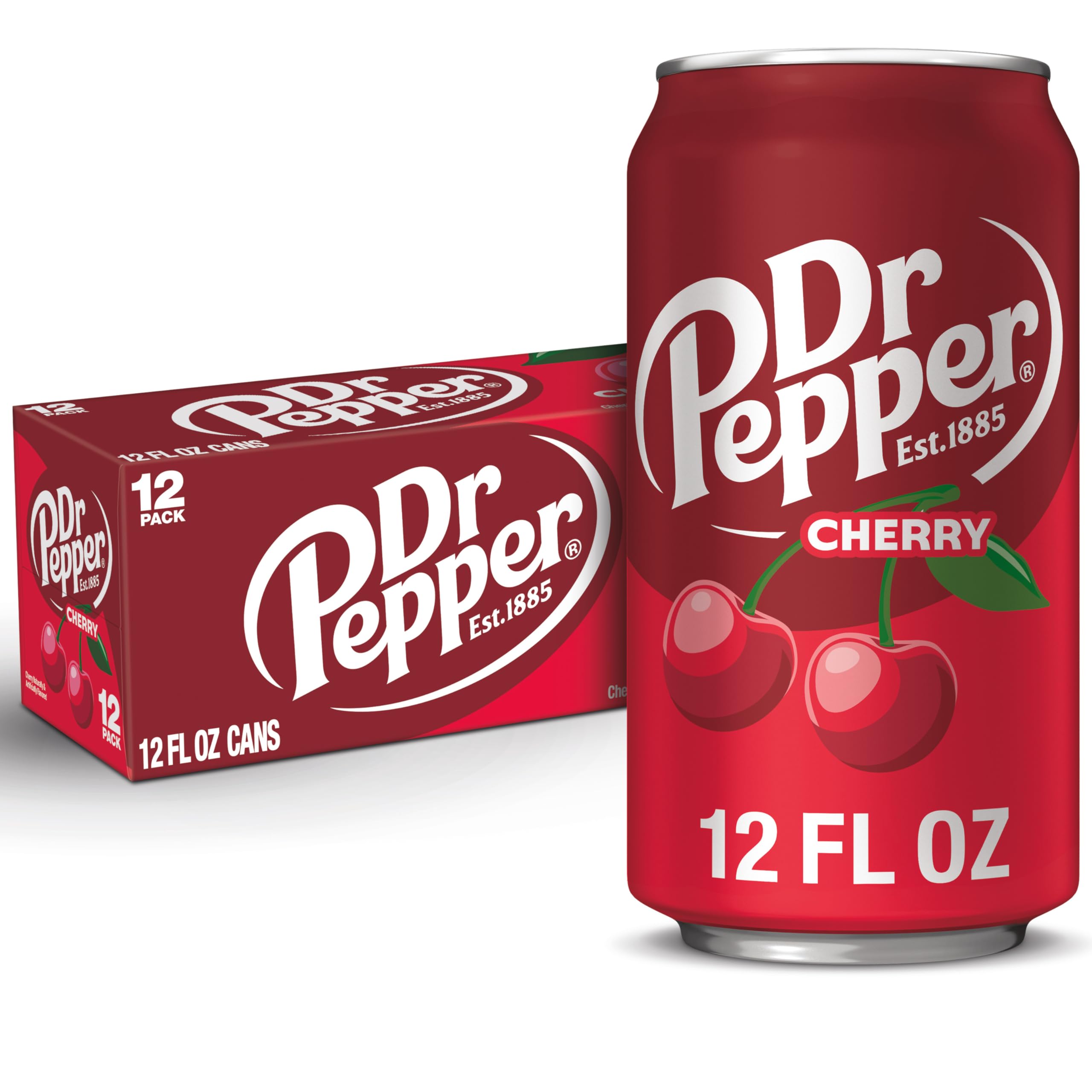 Dr Pepper Cherry Soft Drink Cans - (12×355ml)