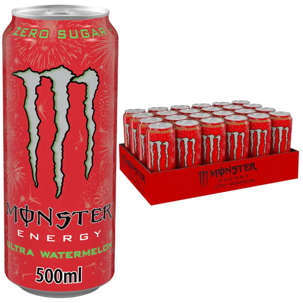 Monster Ultra Watermelon Zero Sugar Drink (24x500ml)
