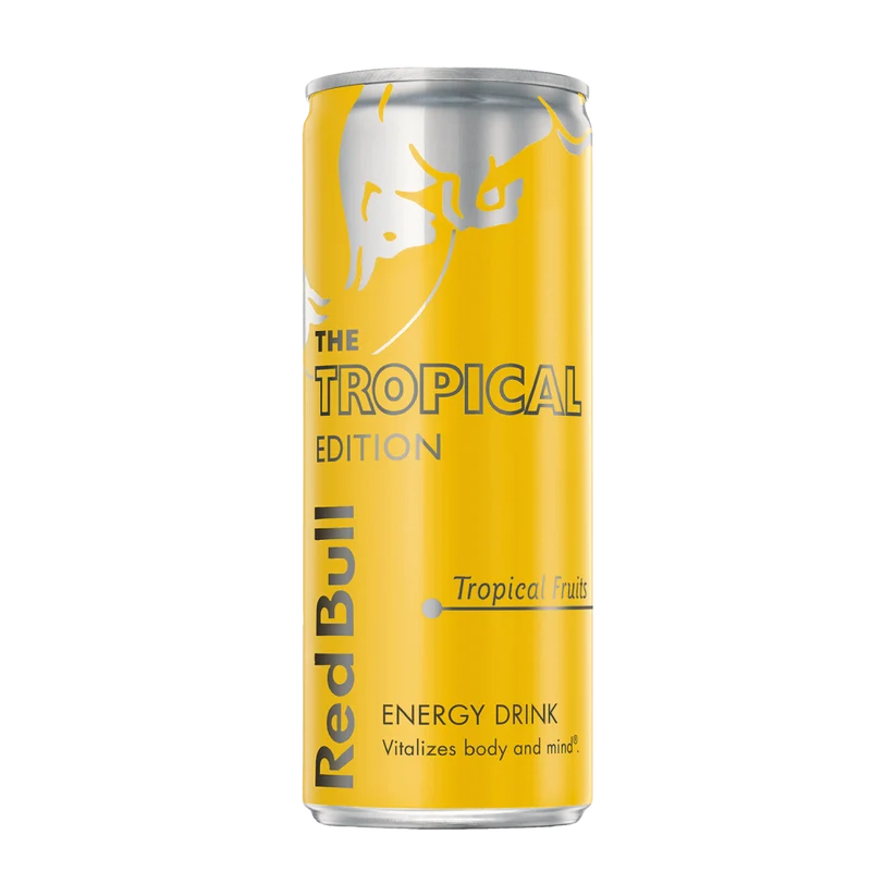 Red Bull The Yellow Edition Energy Drink Tropical Cans - (24x250ml)