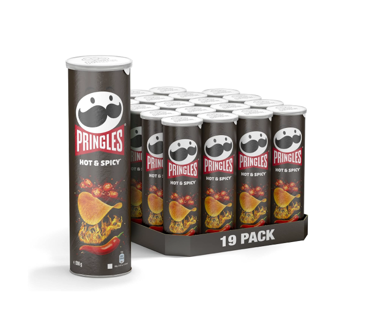 Pringles Hot & Spicy Potato Chips (19x165g)