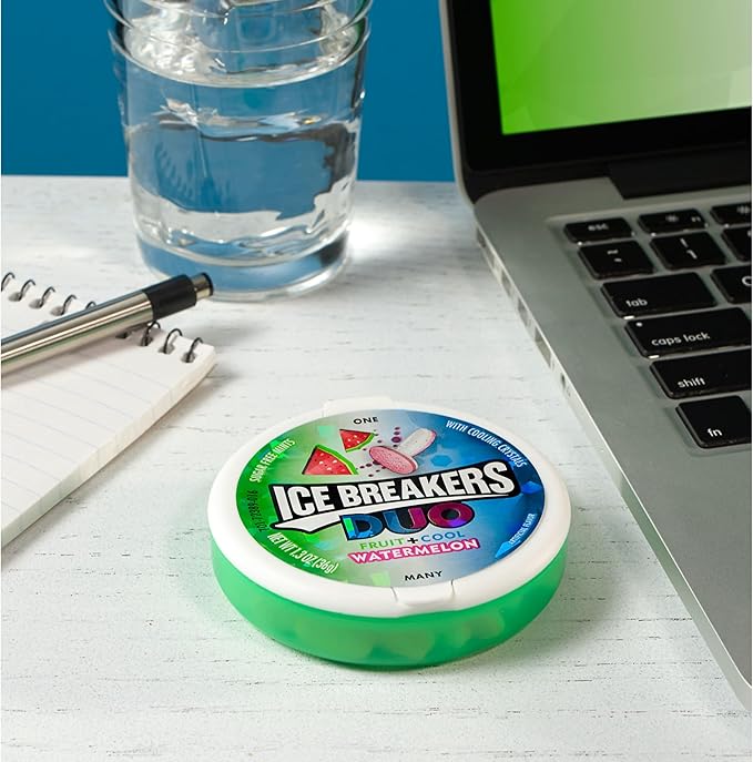 Ice Breakers Duo Watermelon Sugar-Free Mints - (8x36g)