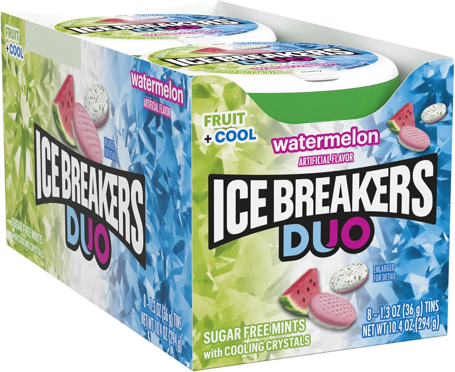 Ice Breakers Duo Watermelon Sugar-Free Mints - (8x36g)