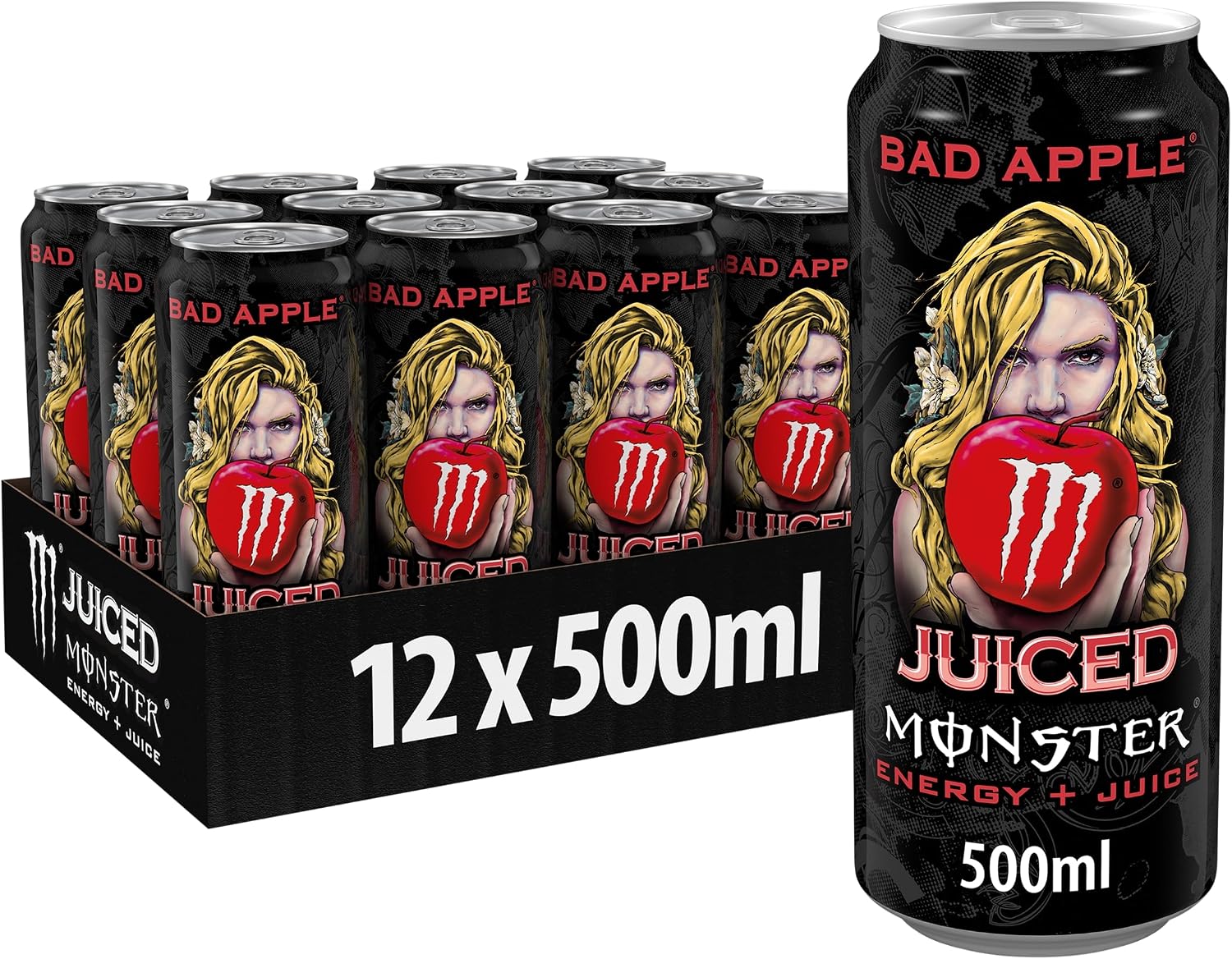 Monster Bad Apple Energy Drink - (12×500ml)