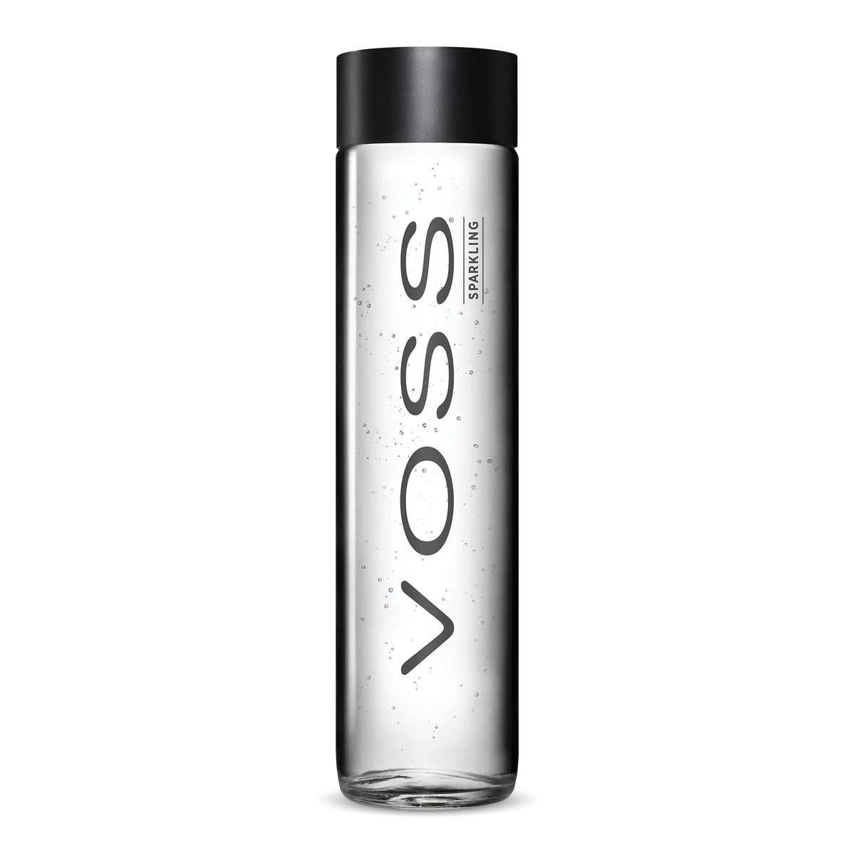 Voss Sparkling Water Glass Bottle - (12x800ml)