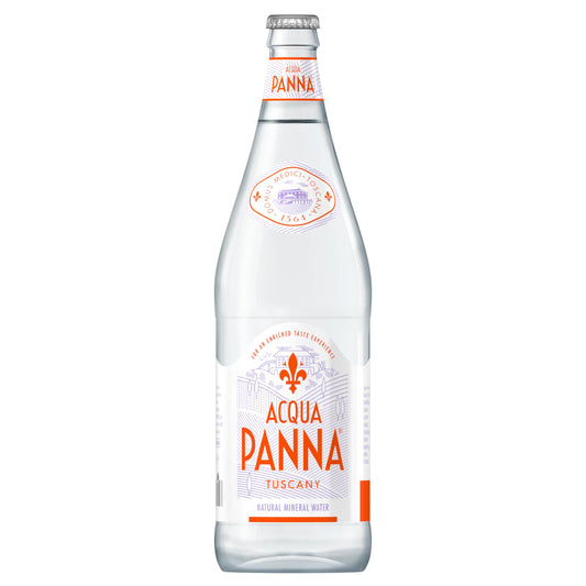 Acqua Panna Natural Mineral Water Glass Bottles (12x1L)