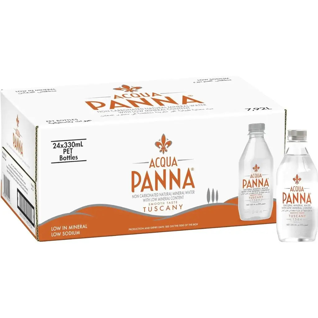 Acqua Panna Natural Mineral Water Plastic Bottles (24x330ml)