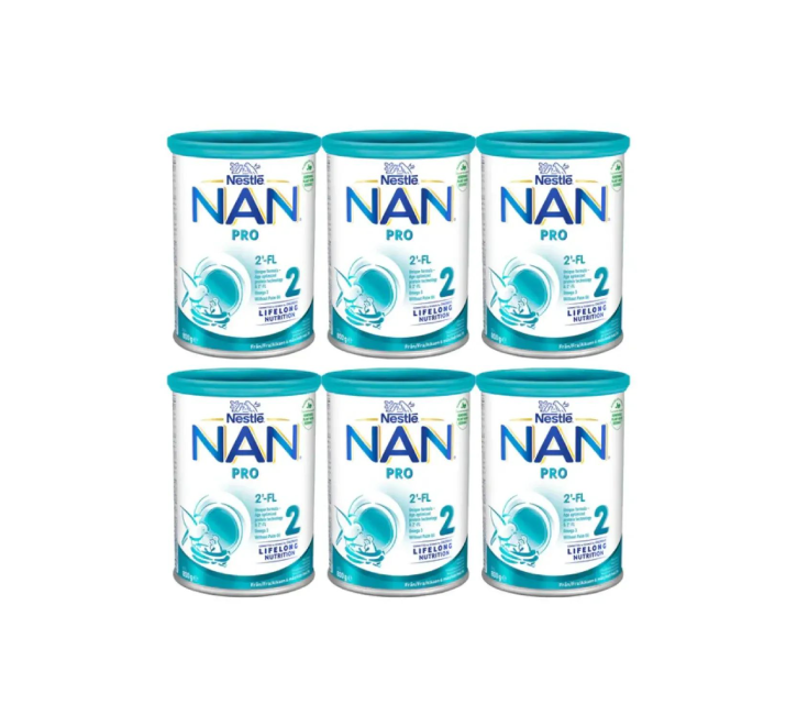 Nestle NAN Pro 2 Baby Milk Powder 6-12 Months (6x800g)