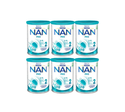 Nestle NAN Pro 2 Baby Milk Powder 6-12 Months - (6x800g)