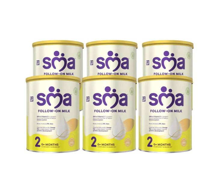 SMA Pro 2 Baby Milk Powder Formula (6-12 Months) - (6x800g)