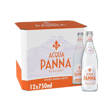 Acqua Panna Natural Mineral Water Glass Bottles (12x750ml)