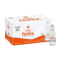 Acqua Panna Natural Mineral Water Glass Bottles (24x250ml)