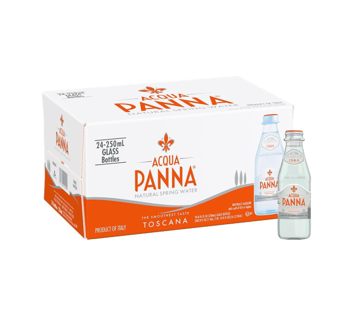 Acqua Panna Natural Mineral Water Glass Bottles (24x250ml)