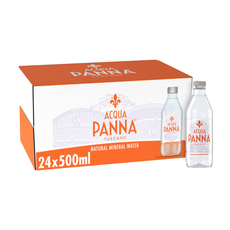 Acqua Panna Natural Mineral Water Plastic Bottles (24x500ml)