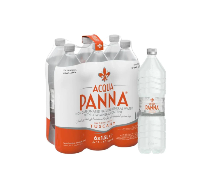 Acqua Panna Natural Mineral Water Plastic Water Bottles (6x1.5L)