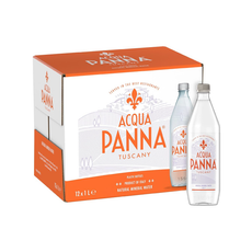 Acqua Panna Natural Mineral Water Plastic Bottles (12x1L)