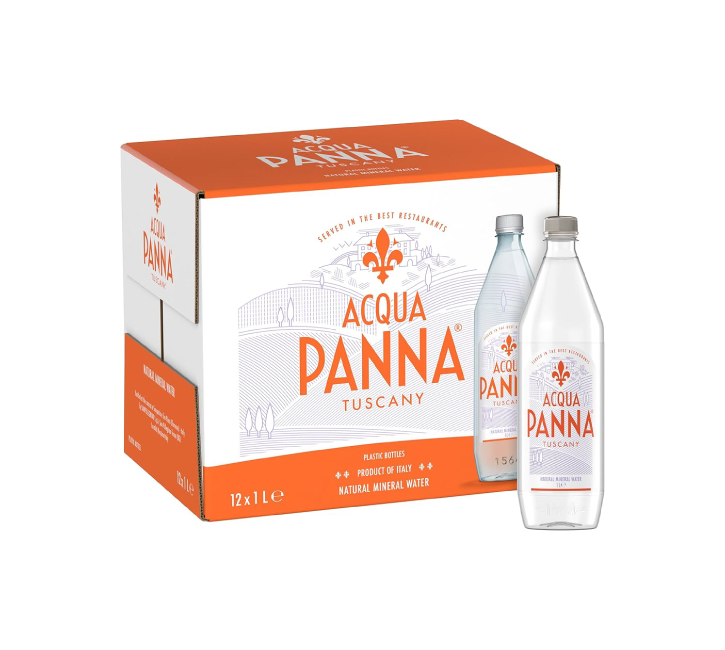 Acqua Panna Natural Mineral Water Plastic Bottles (12x1L)