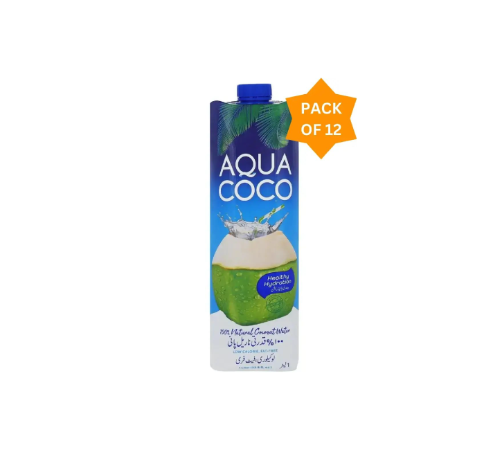 Aqua Coco Natural Coconut Water (12x1L)