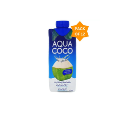 Aqua Coco Natural Coconut Water - (12x330ml)