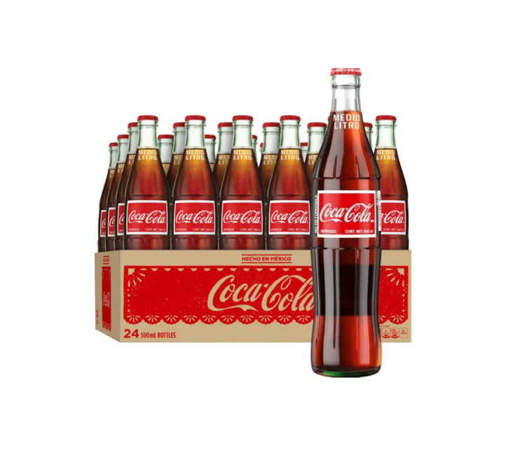 Coca‑Cola Mexican Original Taste Glass Bottles – (24×500ml)