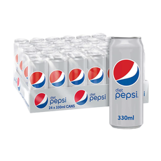 Diet Pepsi Carbonated Cans (24x330ml)
