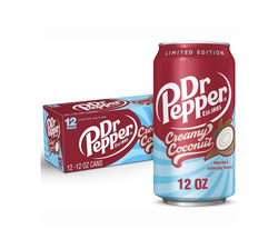 Dr Pepper Creamy Coconut Cans – (12×355 ml)