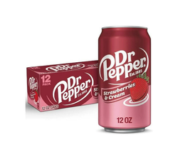 Dr Pepper Strawberry & Cream Cans – (12×355ml)