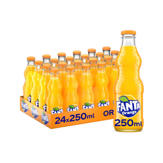 Fanta Orange Carbonated Glass Bottles (24x250ml)