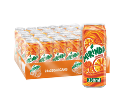 Mirinda Orange Flavoured Carbonated Cans (24x330ml)