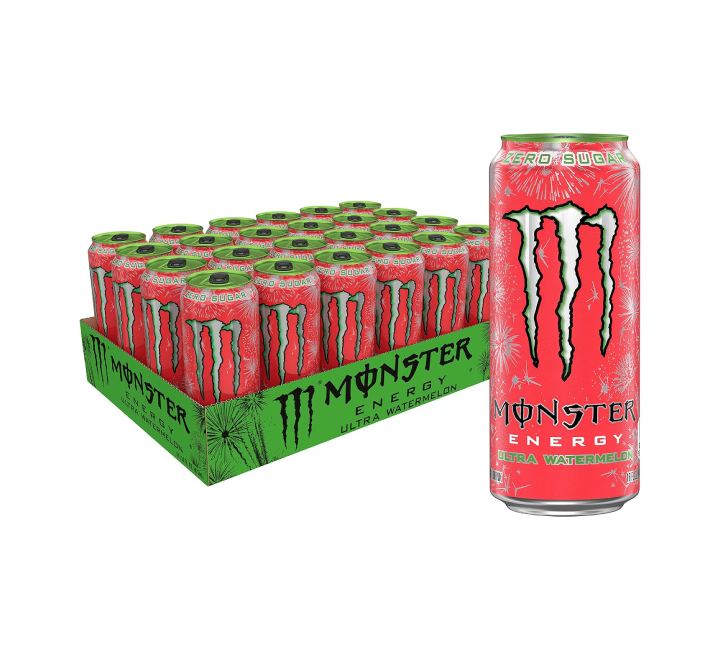 Monster Ultra Watermelon Zero Sugar Drink (24x500ml)