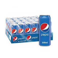 Pepsi Carbonated Soft Drink Cans (24x330ml)
