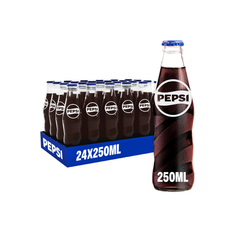 Pepsi Carbonated Drink Glass Bottles (24x250ml)