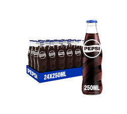Pepsi Carbonated Drink Glass Bottles (24x250ml)