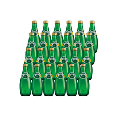 Perrier Natural Sparkling Mineral Water Glass Bottles (24x200ml)