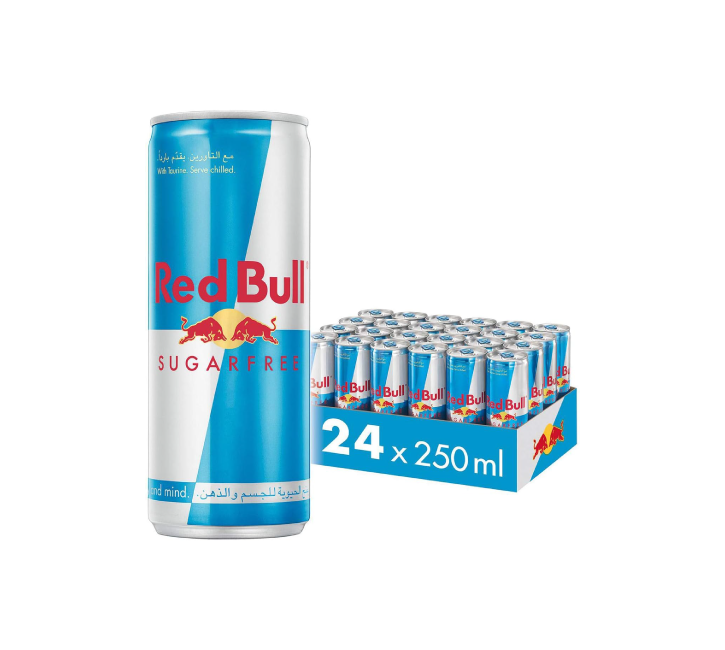 Red Bull Energy Drink Sugar Free Cans (24x250ml)