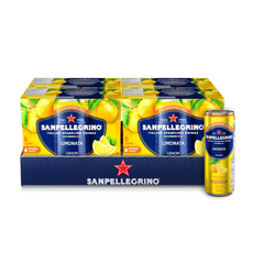 San Pellegrino Limonata Lemon Sparkling Juice Cans (24x330ml)