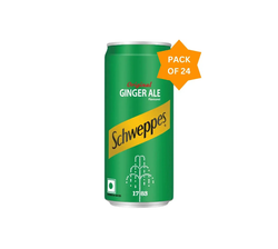 Schweppes Ginger Ale Carbonated Soft Drink Cans (24x300ml)