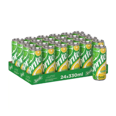 Sprite Regular Lemon Lime Soft Drink Cans (24x330ml)