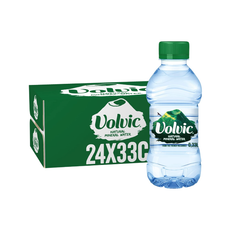 Volvic Natural Mineral Water Glass Bottles (24x330ml)
