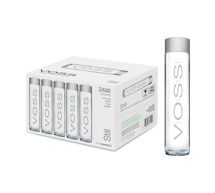 Voss Still Water Glass Bottles (24x375ml)