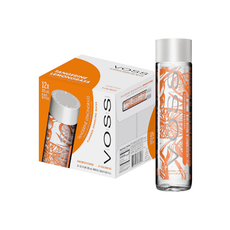 Voss Tangerine Lemongrass Sparkling Water Glass Bottles (12x375ml)