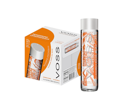 Voss Tangerine & Lemongrass Sparkling Water Glass Bottles – (12×375ml)