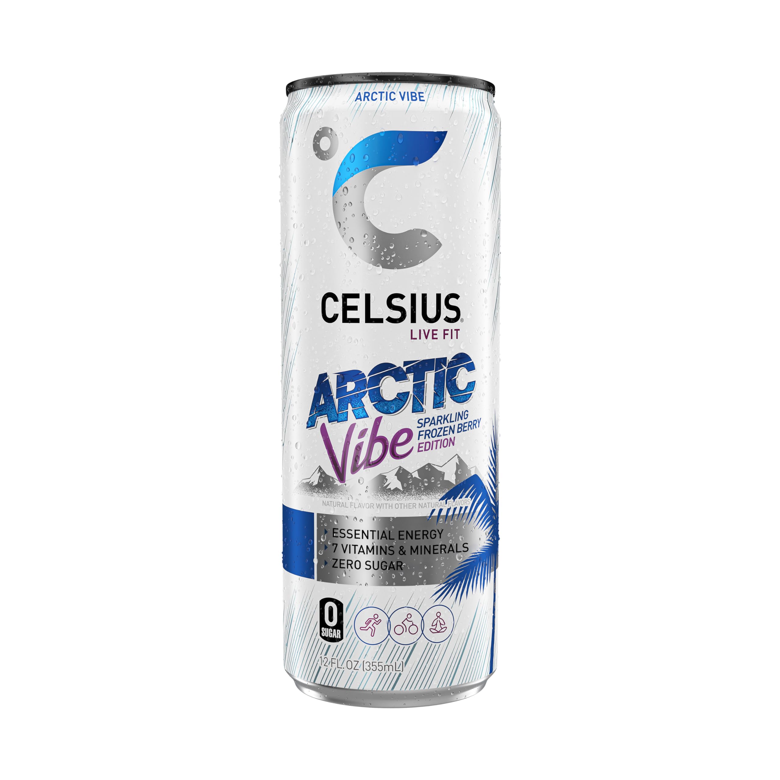 CELSIUS Sparkling Arctic Vibe Energy Drink Cans - (12×355ml)