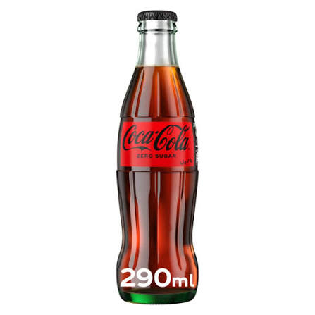 Coca-Cola Zero Sugar Glass Bottles - (24×290ml)