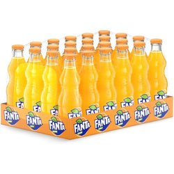 Fanta Orange Carbonated Soft Drink Glass Bottles - (24x250ml)
