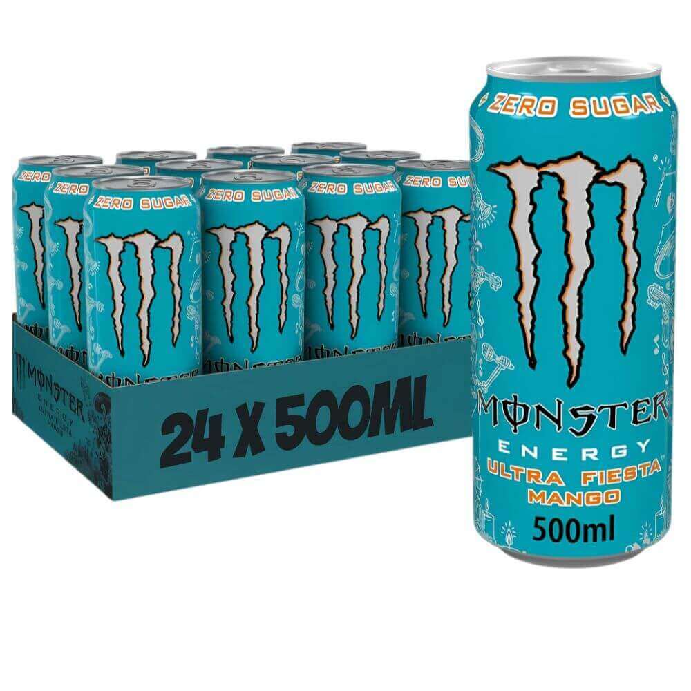 Monster Ultra Fiesta Mango Sugar Free Energy Drink (24x500ml)