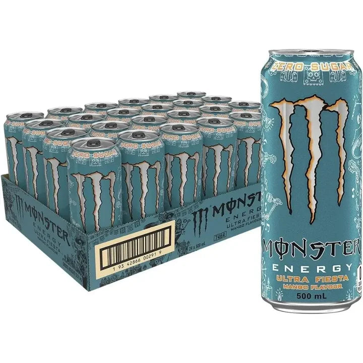 Monster Ultra Fiesta Mango Sugar Free Energy Drink (24x500ml)
