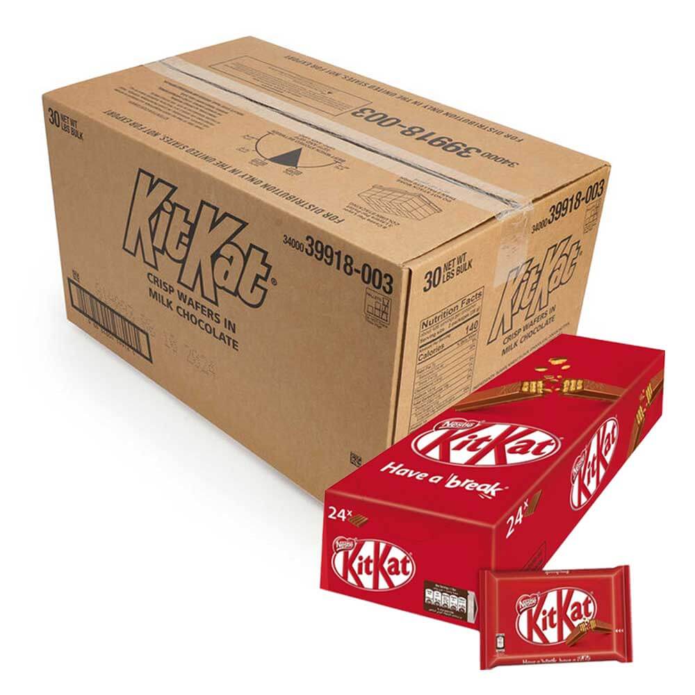 Nestle KitKat 4 Finger Milk Chocolate Wafer – 12 Packs x 24 Bars x 41.5g