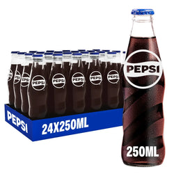 Pepsi Carbonated Drink Glass Bottles (24x250ml)
